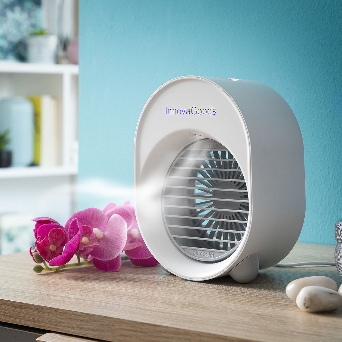 Mini Ultraljudsluftkylare-luftfuktare med LED Koolizer InnovaGoods - 21