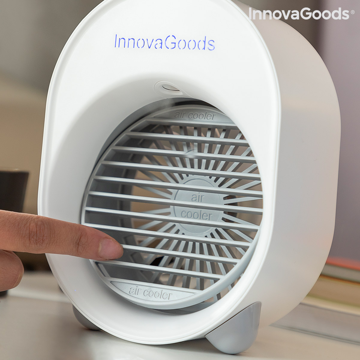Mini Ultraljudsluftkylare-luftfuktare med LED Koolizer InnovaGoods - 6
