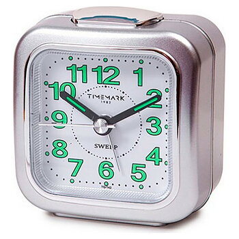 Analog Väckarklocka Timemark Silvrig