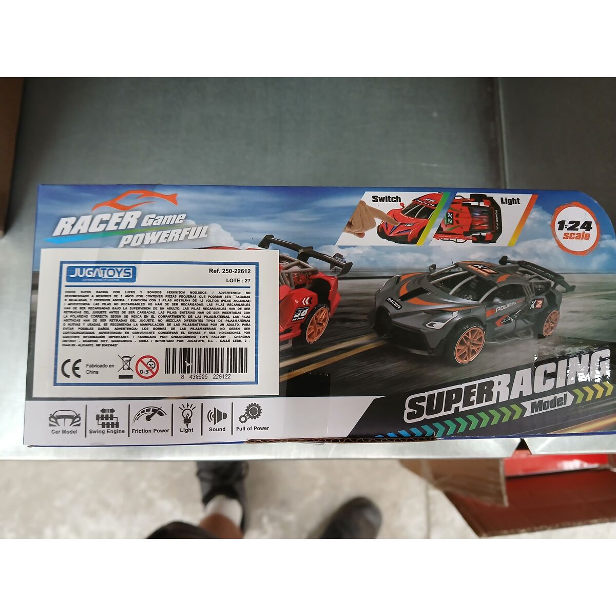 Liten leksaksbil Super Racing 18 x 9 x 8,5 cm - 4