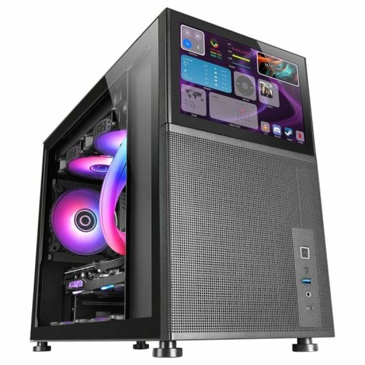 ATX Semitorn Mars Gaming MCLCD Svart