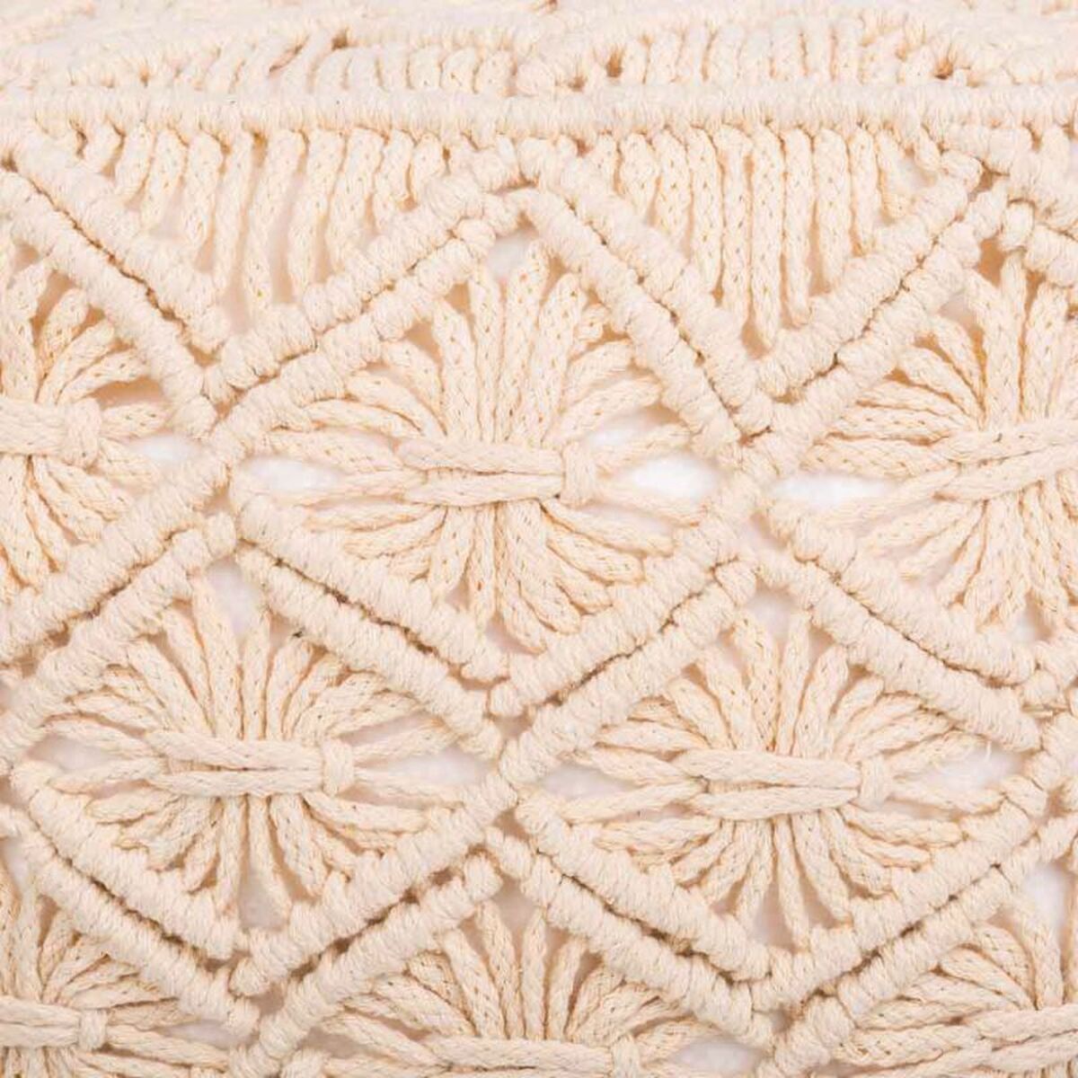 Puff Alexandra House Living Kräm polystyren 45 x 40 x 45 cm - 4