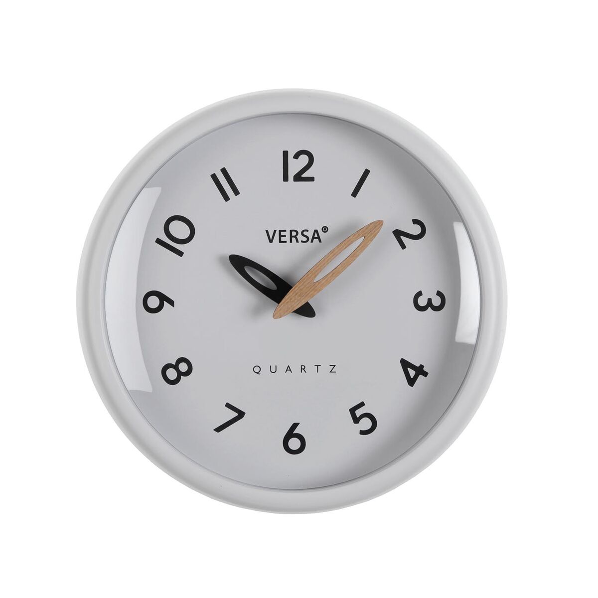 Väggklocka Versa Vit Plast