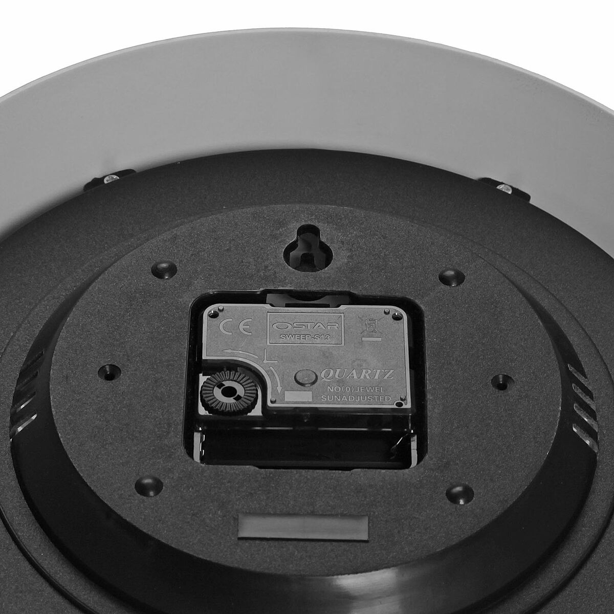Väggklocka Versa Vit Plast - 3