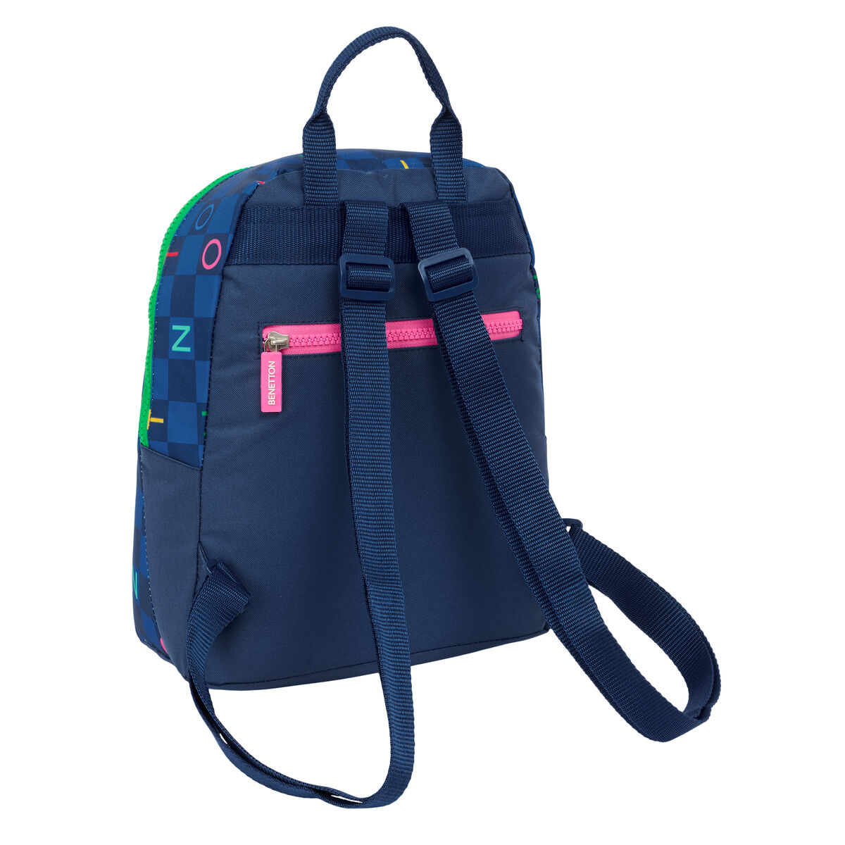 Ryggsäck Benetton Damero Marinblå 25 x 30 x 13 cm - 3