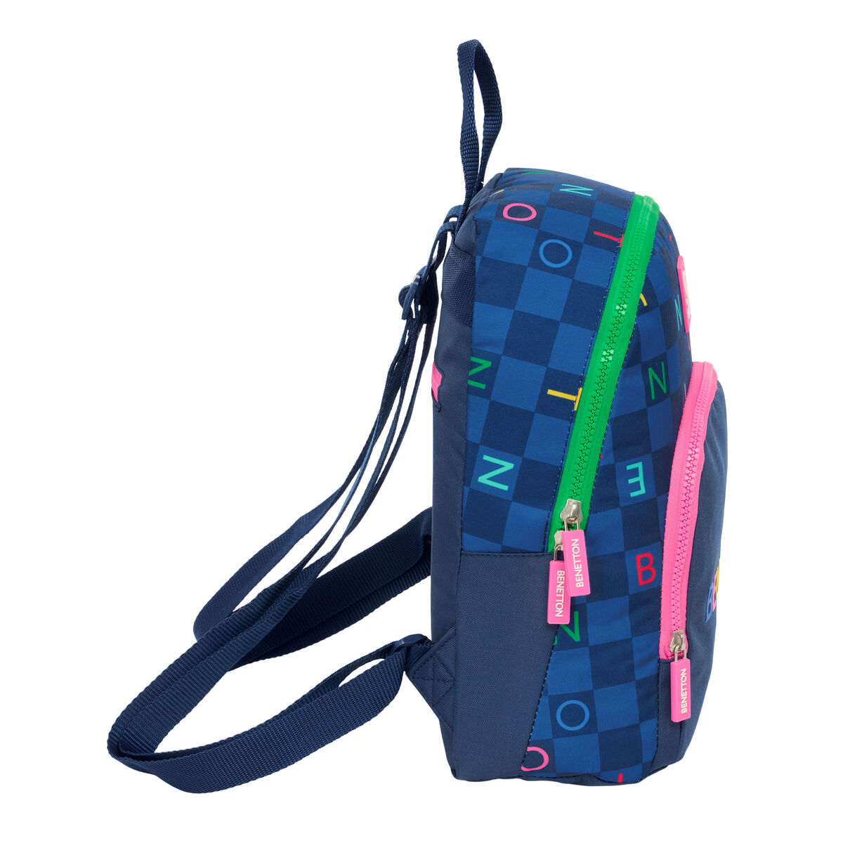 Ryggsäck Benetton Damero Marinblå 25 x 30 x 13 cm - 2