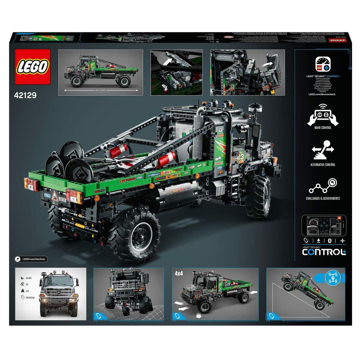 Byggsats Lego 42129 Technic Mercedes-Benz Zetros 4x4 rouge noir - 10