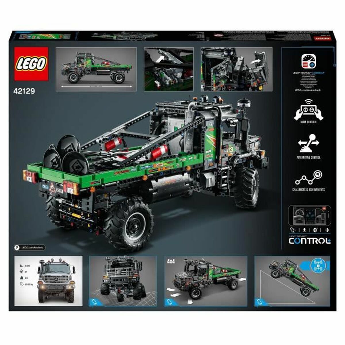 Byggsats Lego 42129 Technic Mercedes-Benz Zetros 4x4 rouge noir - 8
