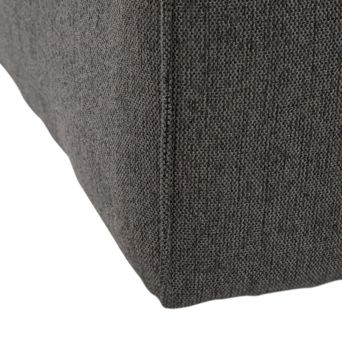 Puff Grå Trä Fjäder Foam 94 x 94 x 44 cm Modulär - 5