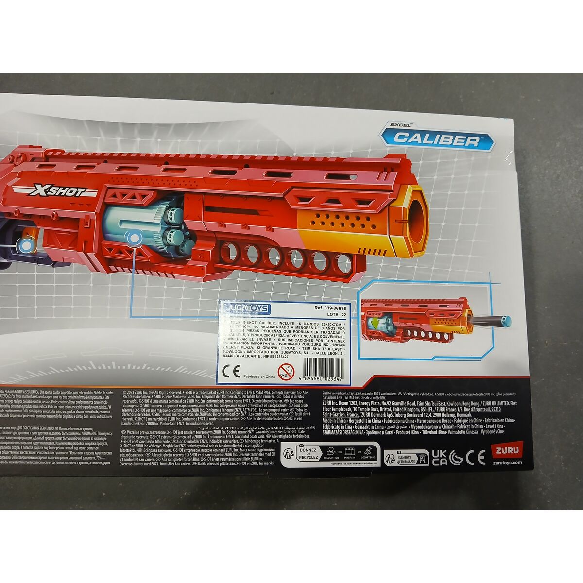 Pistol med Pilar Zuru X-Shot Caliber 23 x 50 x 7 cm - 5