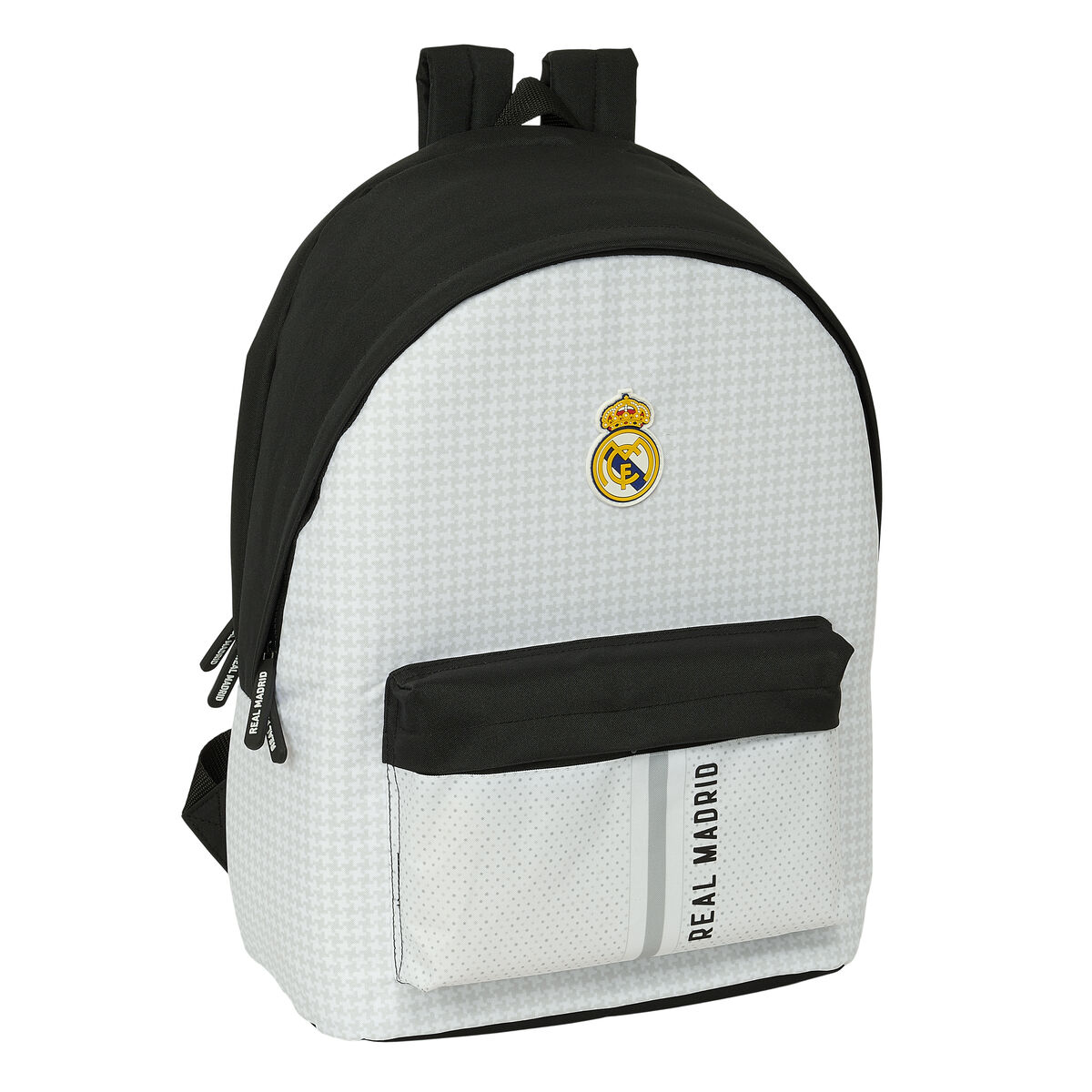 Laptopryggsäck Real Madrid C.F. 24/25 Vit Grå 31 x 44 x 18 cm 15,6"