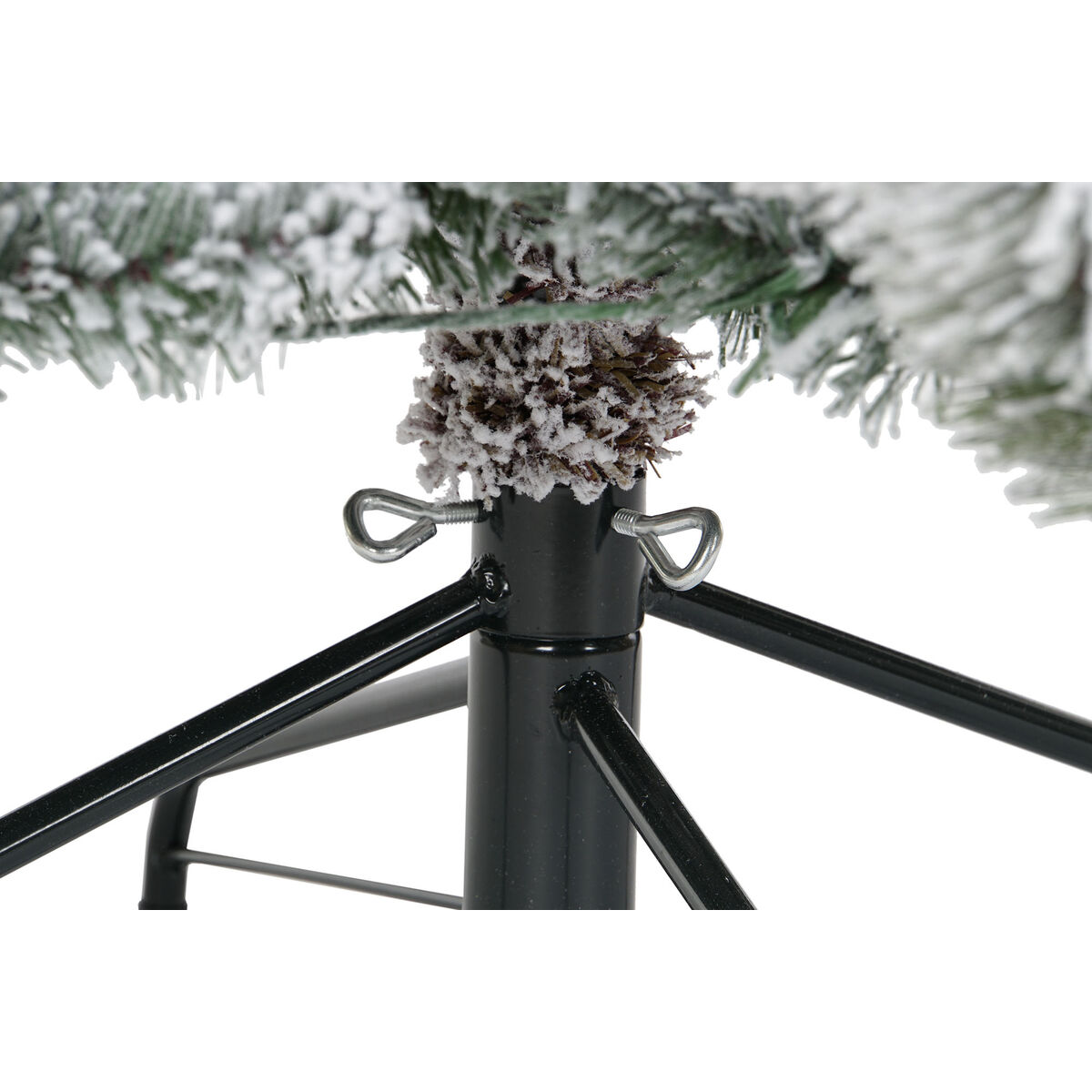 Julgran DKD Home Decor Vit Grön Polyetylen Snöfall 140 x 140 x 210 cm - 4