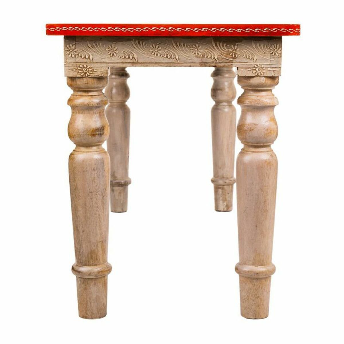 Sittpall Alexandra House Living Mangoträ Trä MDF 35 x 43 x 101 cm - 4