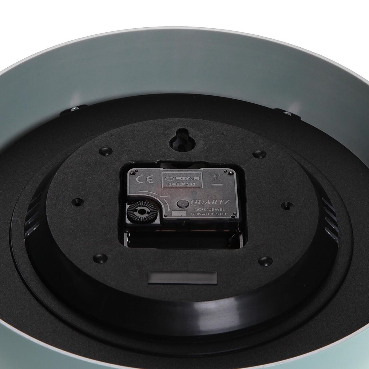 Väggklocka Versa Vit Grön Plast - 3