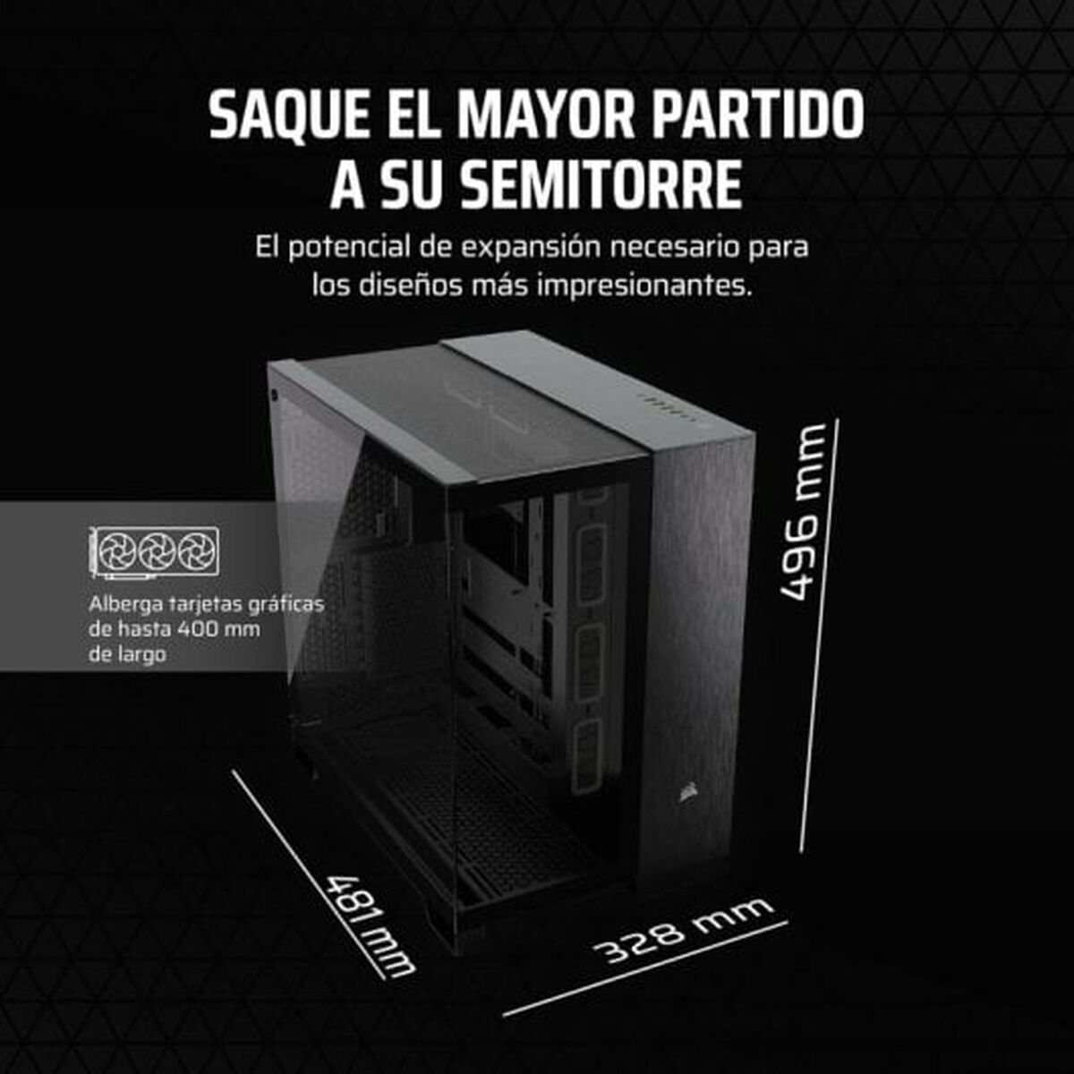 ATX Semitorn Corsair 6500X Svart - 7
