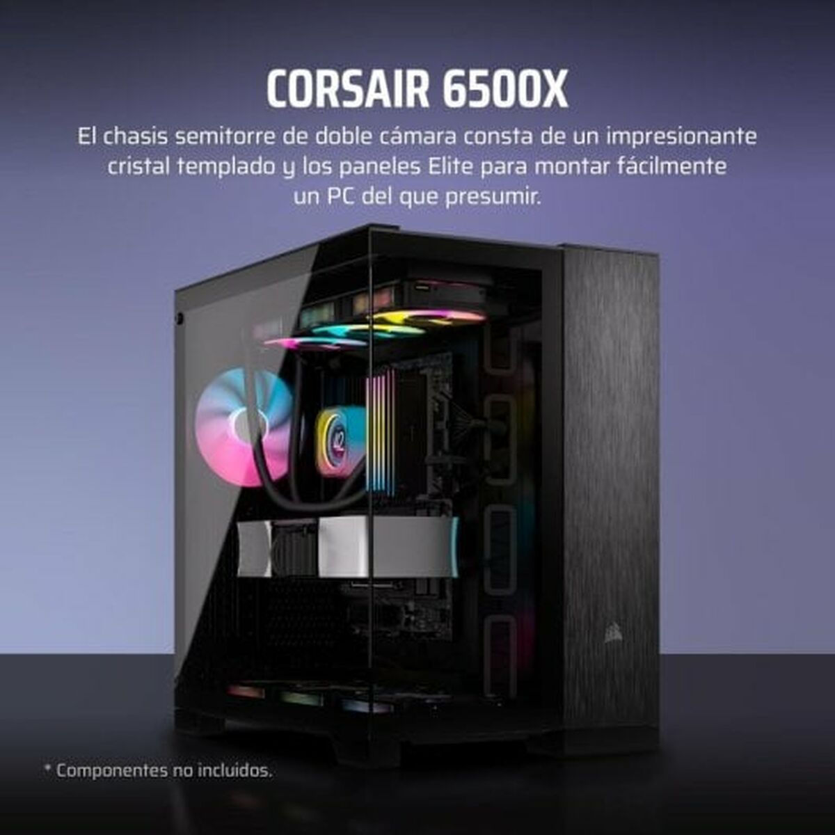 ATX Semitorn Corsair 6500X Svart - 2