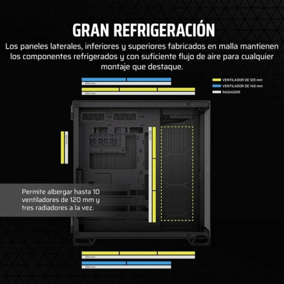 ATX Semitorn Corsair 6500X Svart - 6
