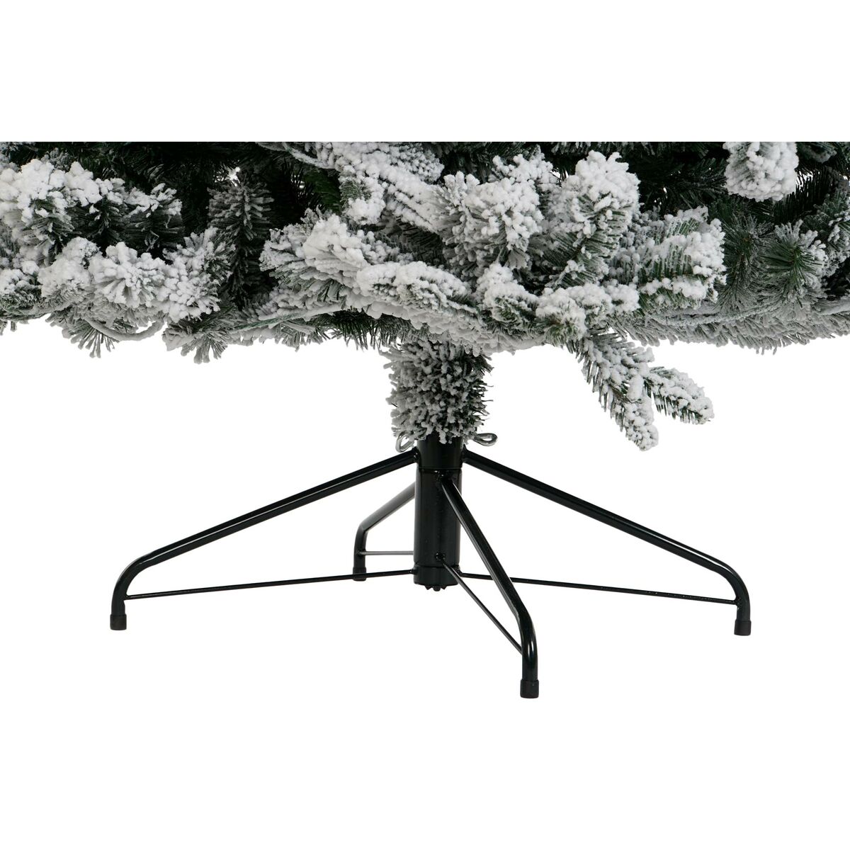 Julgran DKD Home Decor Vit Grön Polyetylen Snöfall 140 x 140 x 210 cm - 2