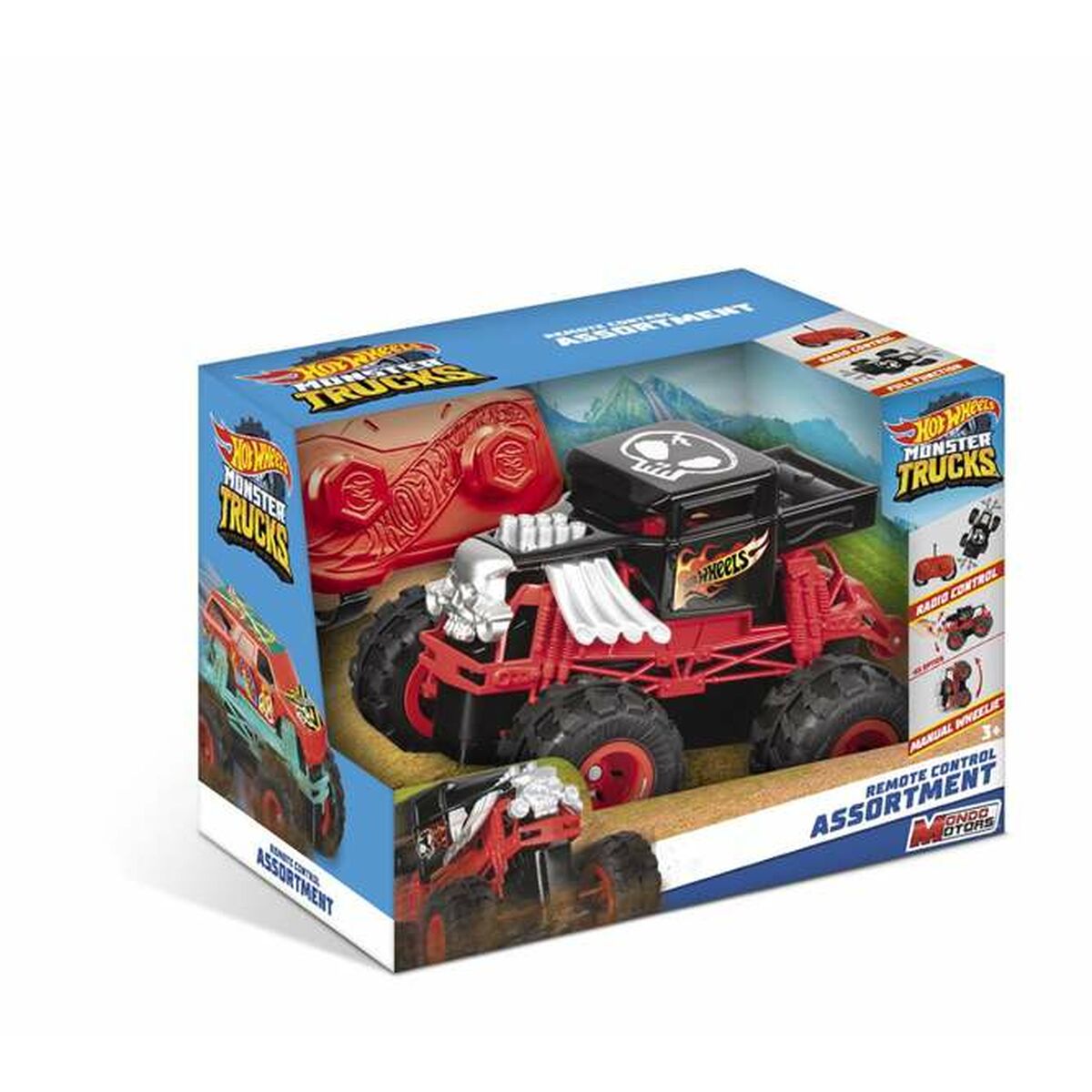 Radiostyrd bil Hot Wheels mini Monster Truck 1:28 14,5 x 9,2 x 9 cm - 3