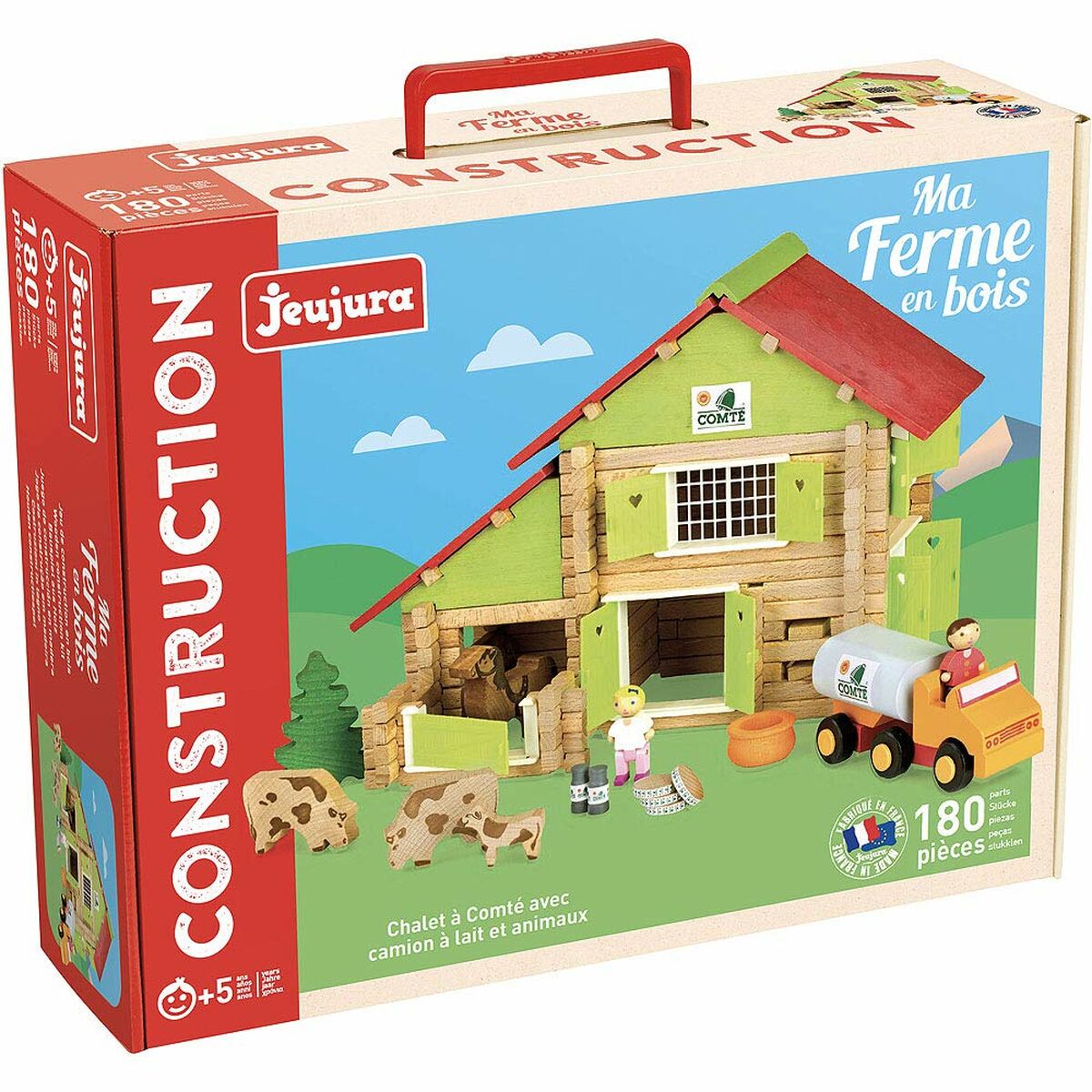 Playset Jeujura My Wooden Farm 180 Delar - 2