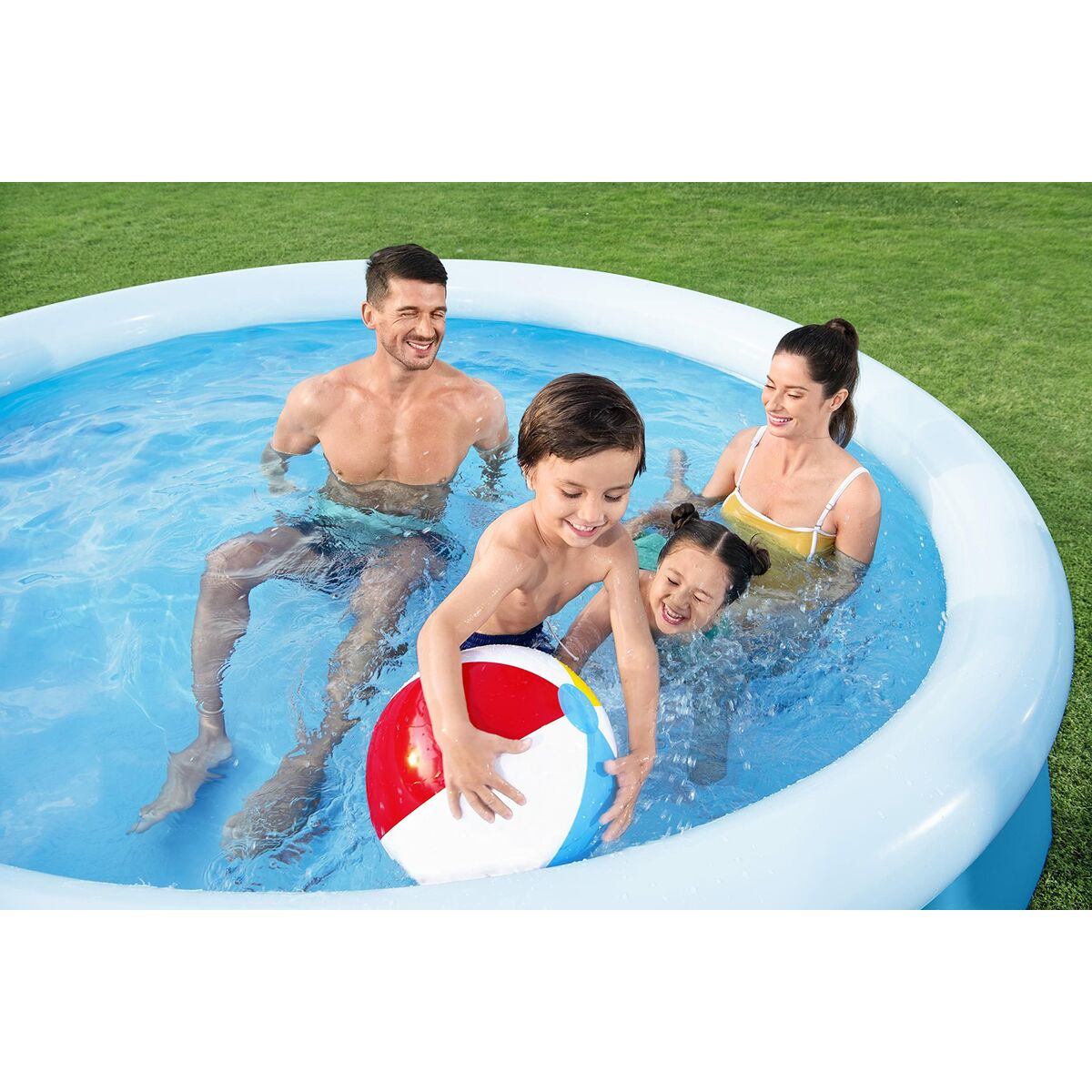 Bestway Uppblåsbar Pool Vuxen Ring 305x66 cm Trädgård 57456 - 4