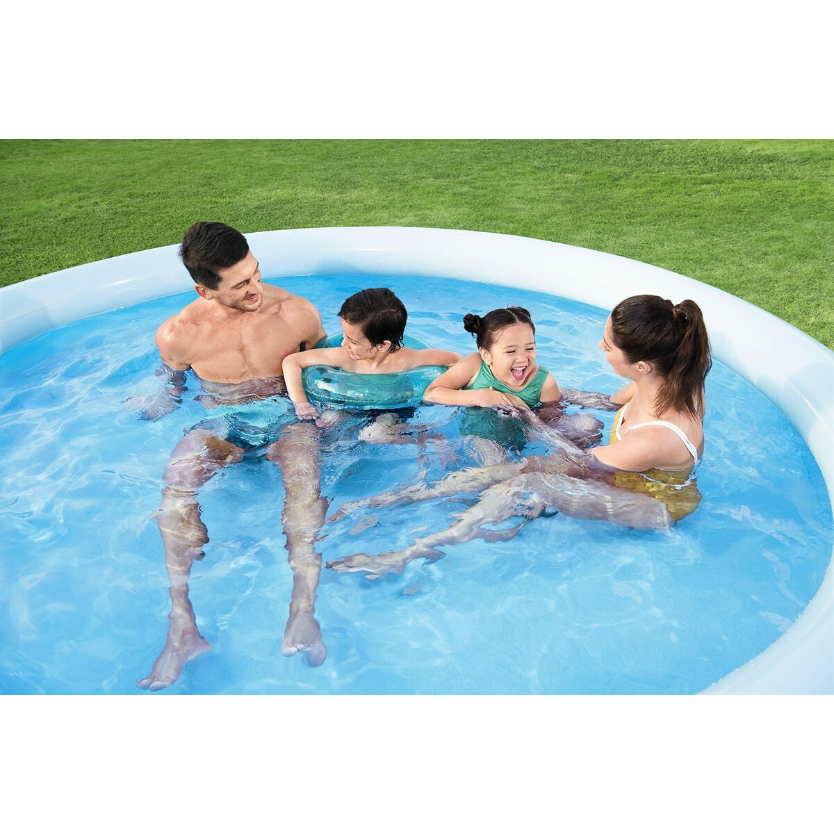 Bestway Uppblåsbar Pool Vuxen Ring 305x66 cm Trädgård 57456 - 13