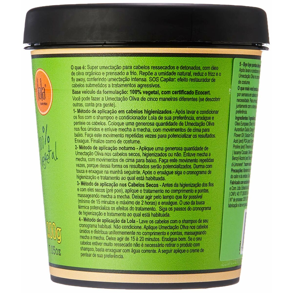 Hårinpackning Lola Cosmetics Olive 200 g - 2