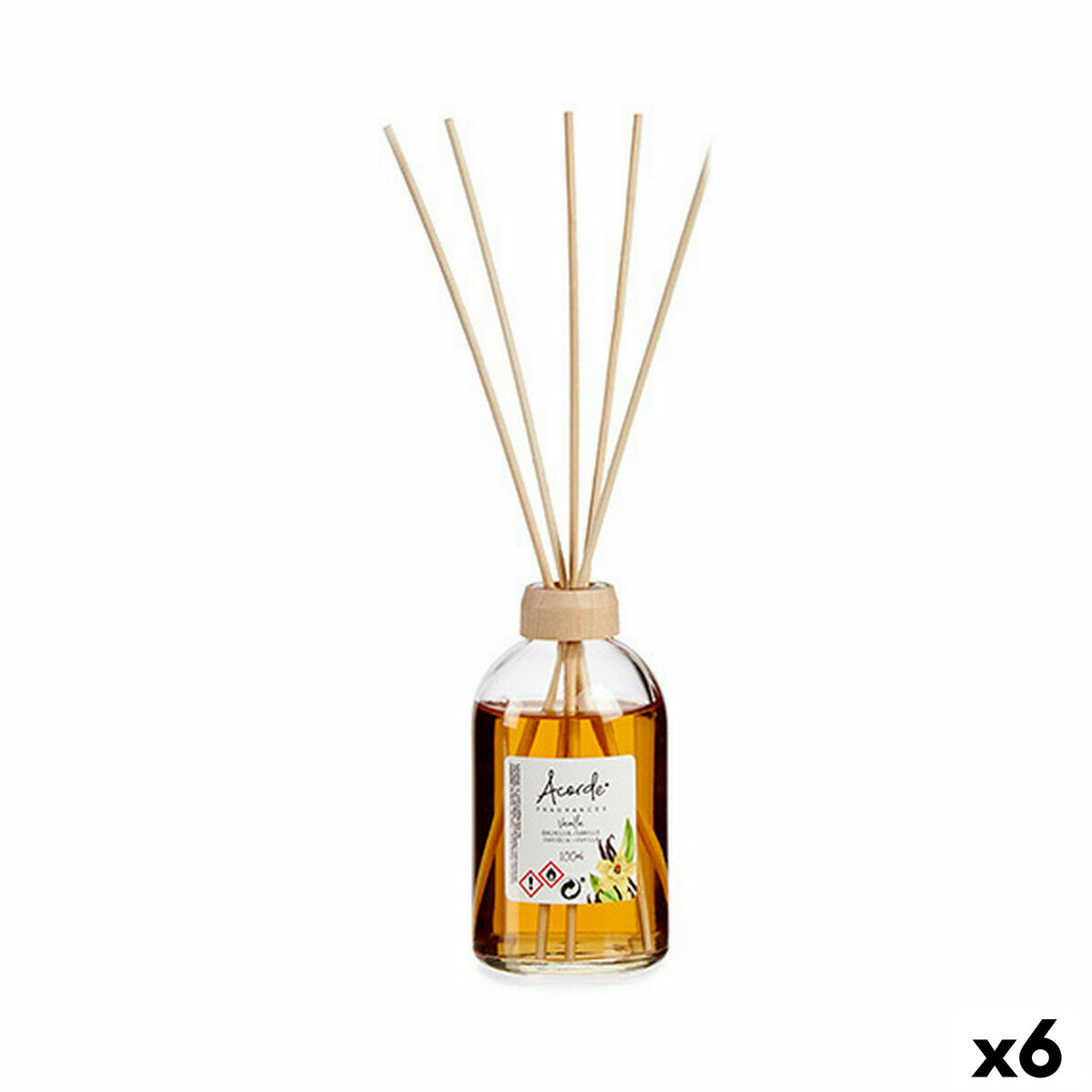 Parfympinnar Acorde 90496 Vanilj 100 ml (6 antal)
