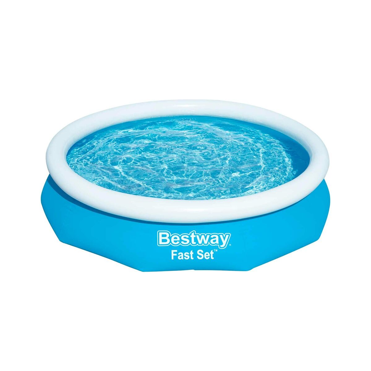 Bestway Uppvuxen uppblåsbar poolring med filter 305x66 cm Trädgård 57458 - 2