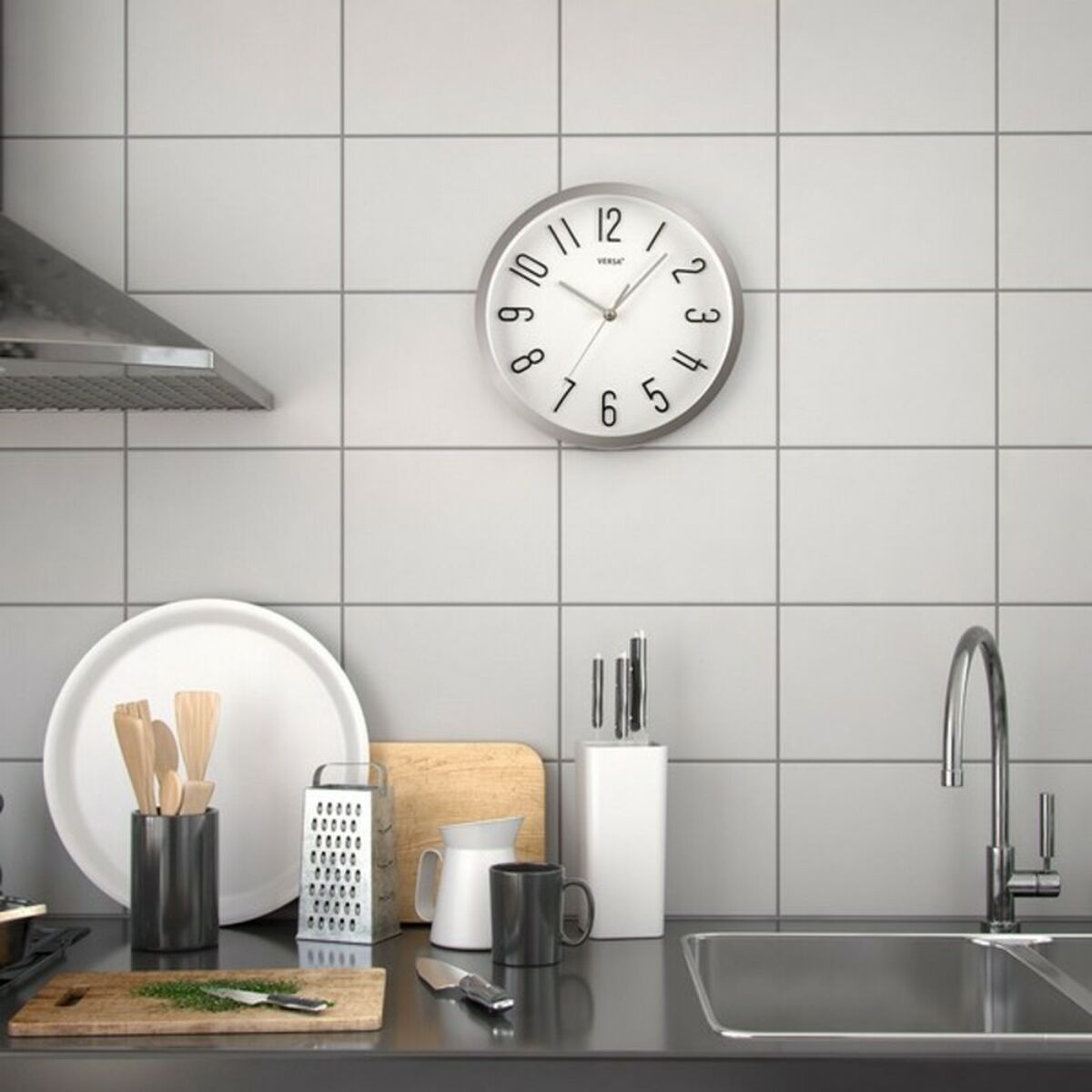 Väggklocka Versa M292451 Plast Fusion 4,6 x 30 x 30 cm - 2