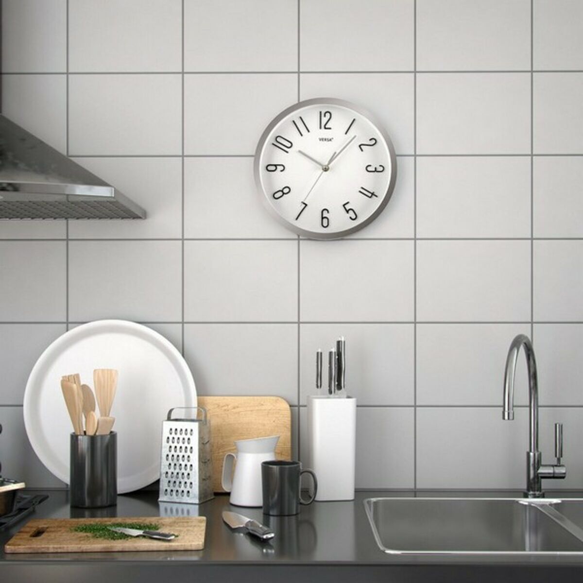 Väggklocka Versa M292451 Plast Fusion 4,6 x 30 x 30 cm - 5
