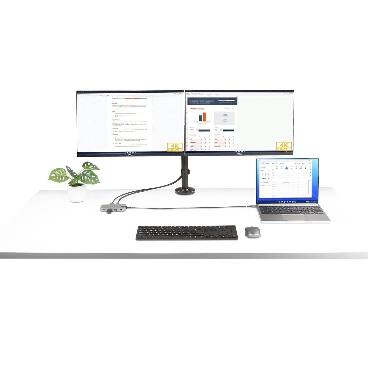 USB-HUB-C Startech 117B-USBC-MULTIPORT Grå 100 W - 2