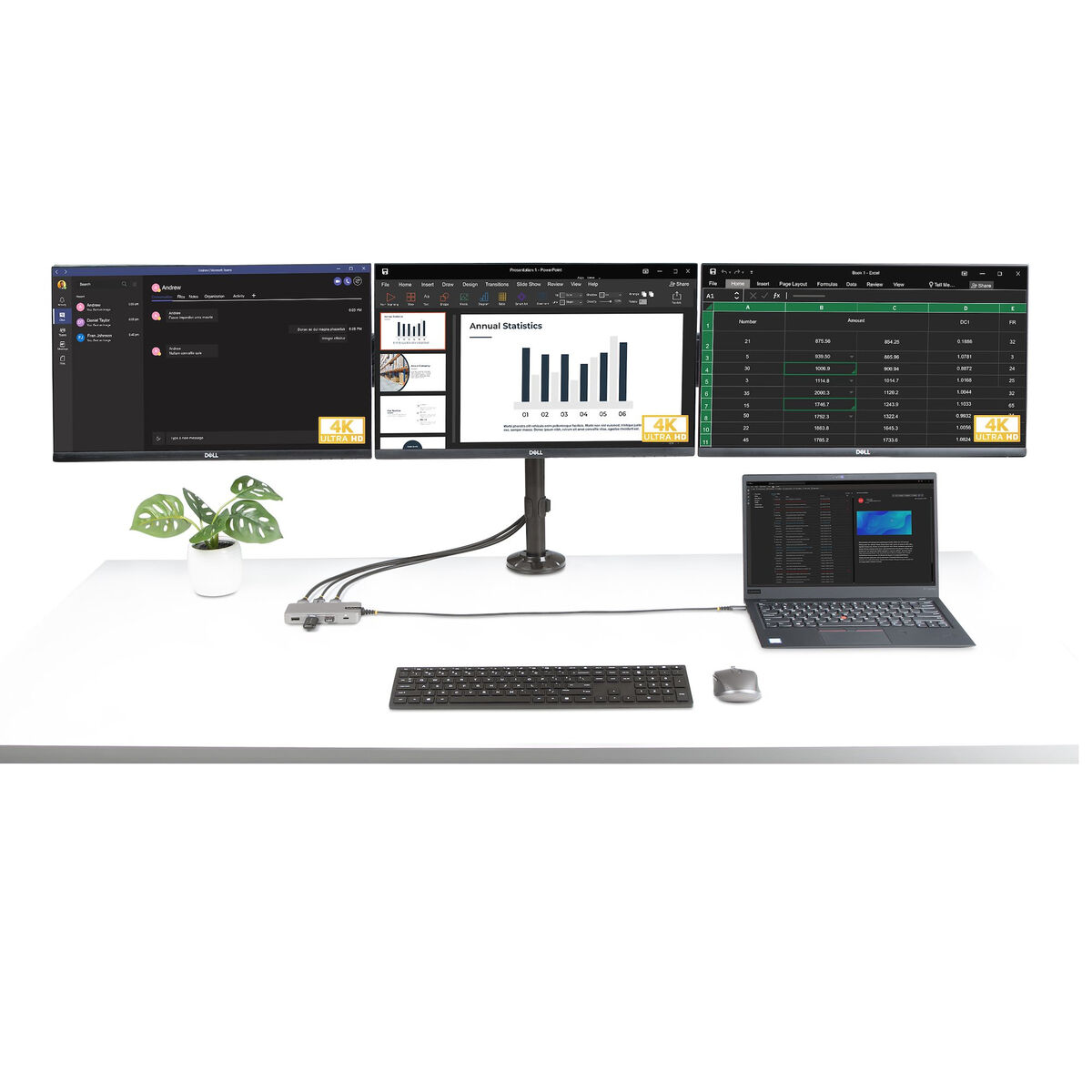 USB-HUB-C Startech 117B-USBC-MULTIPORT Grå 100 W - 5
