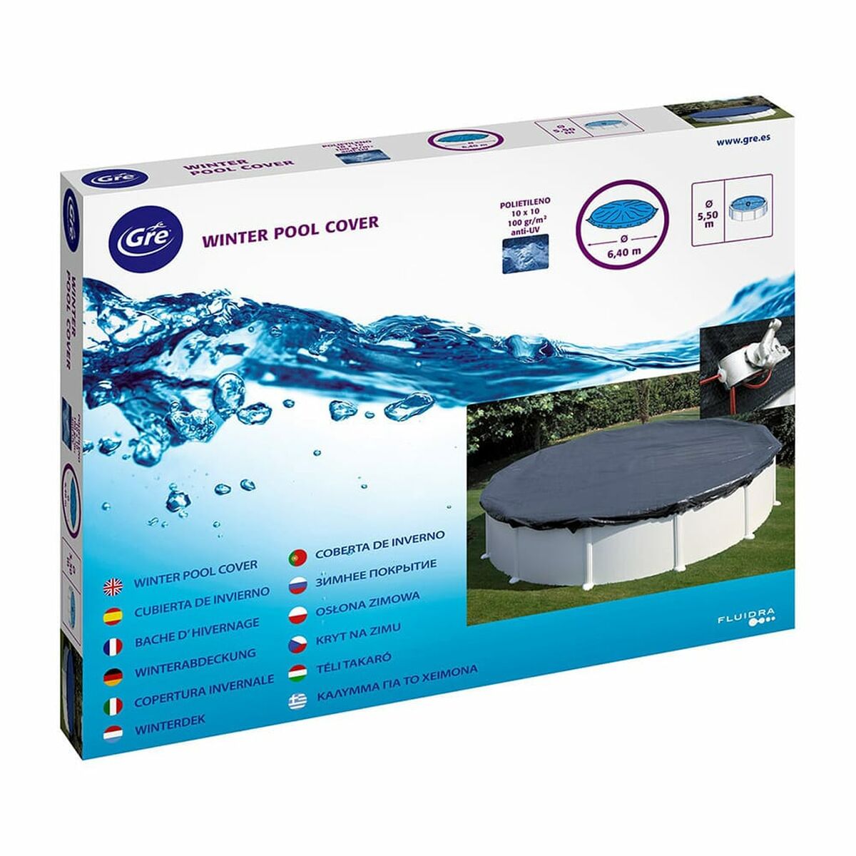 Pool Cover Gre Svart - 2