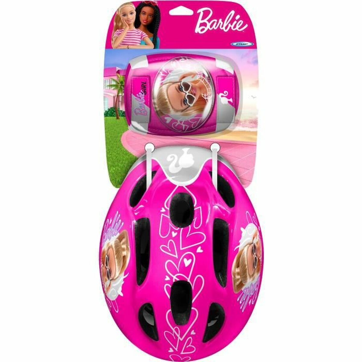 Hjälm- och knäskyddspaket Barbie - 2
