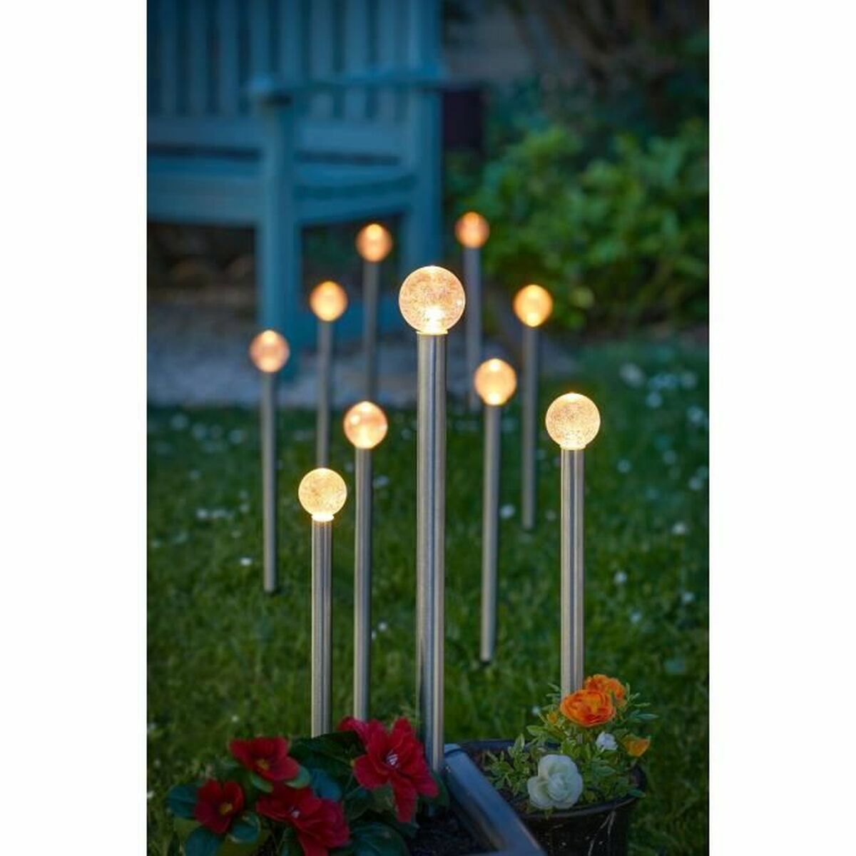 Uppsättning med solcellsstav Smart Garden (10 antal) - 2