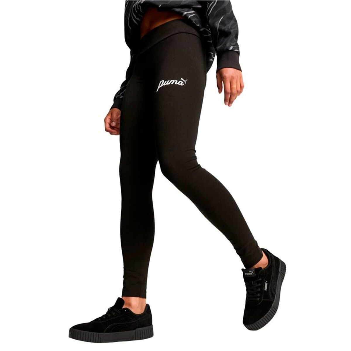 Sport-leggings, Dam Puma Essentials + Script Svart