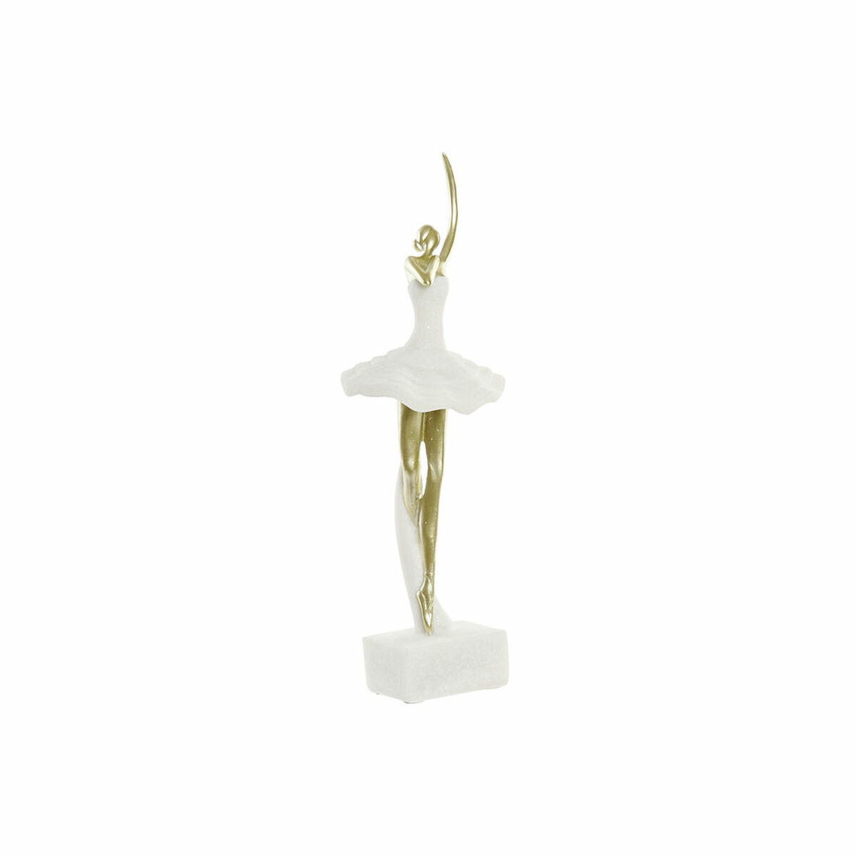 Prydnadsfigur DKD Home Decor Vit Gyllene Romantisk Balettdansare 13,5 x 12,5 x 40 cm - 5