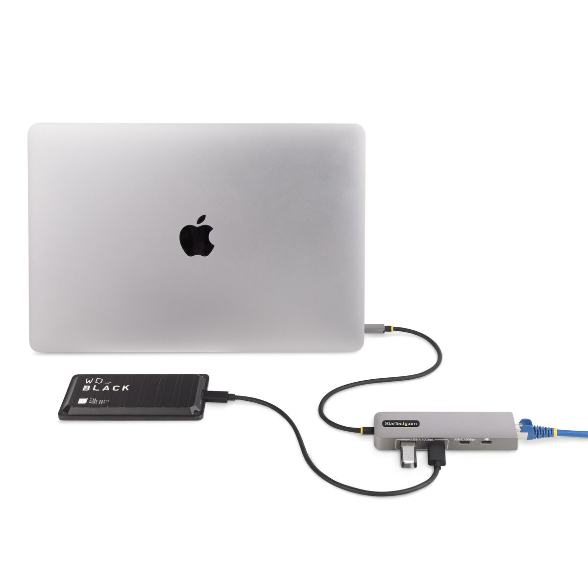 USB-HUB-C Startech 10G2A1C25EPD-USB-HUB Grå - 2