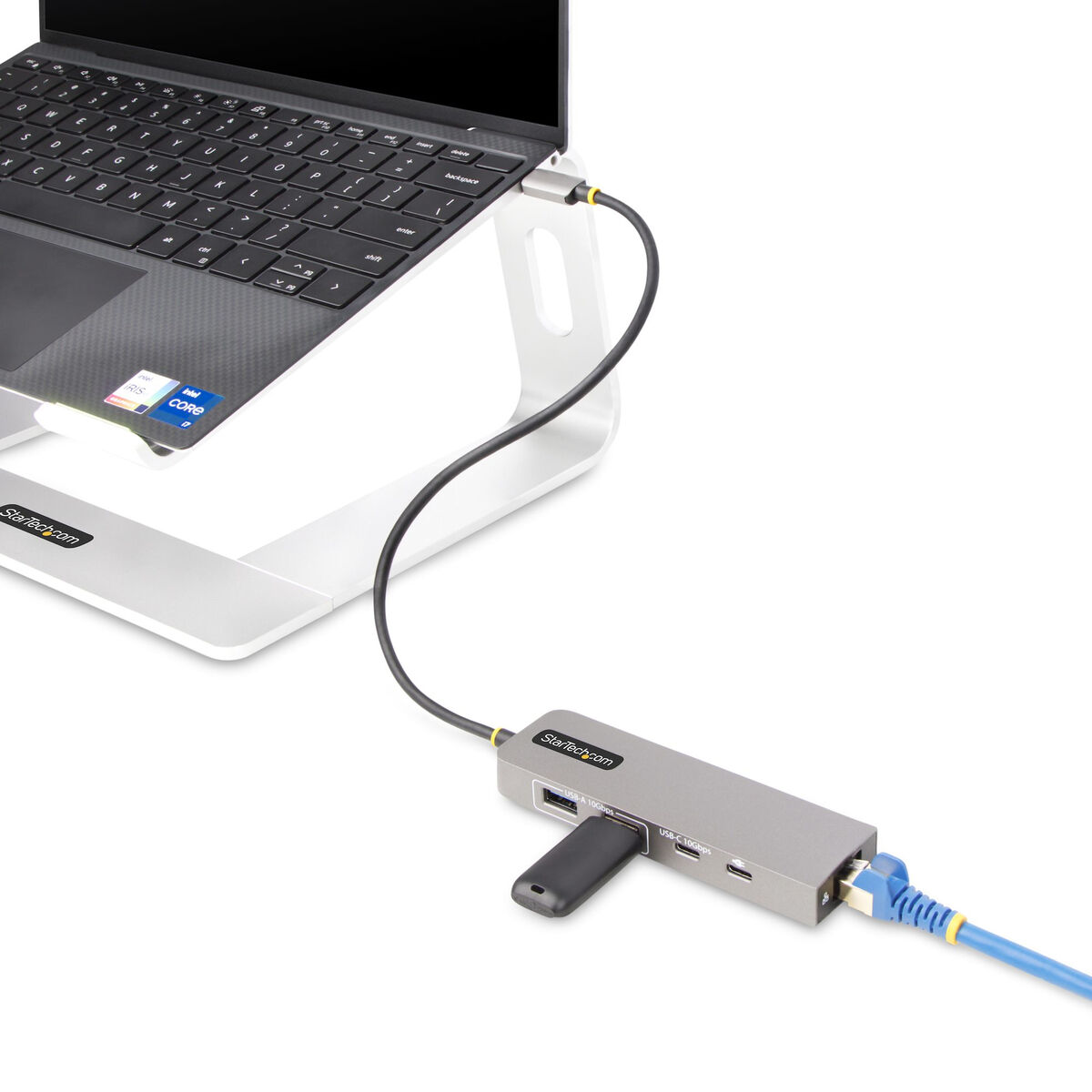 USB-HUB-C Startech 10G2A1C25EPD-USB-HUB Grå - 6