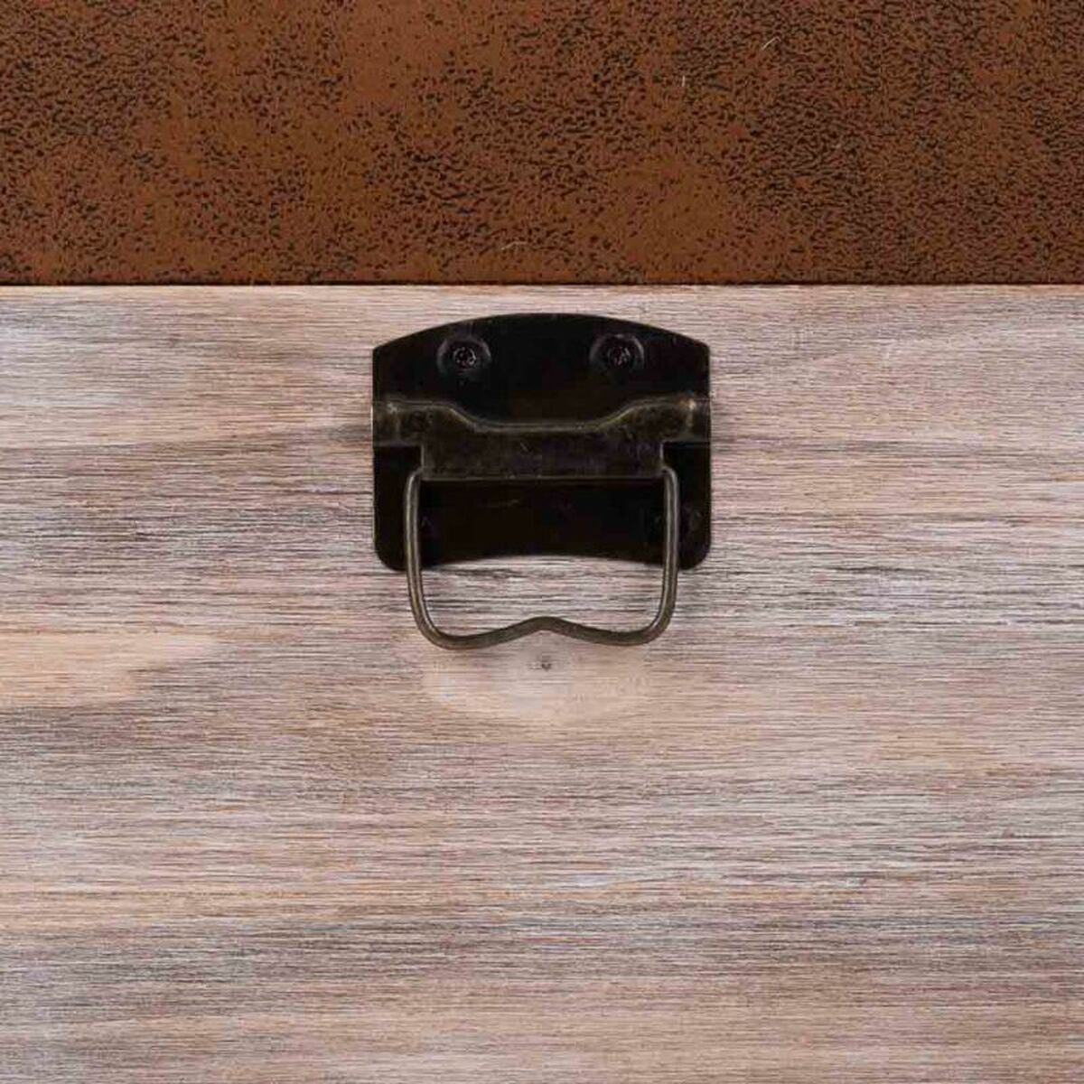Förvaringskista med sits Alexandra House Living Brun Polyuretan Trä MDF 40 x 38 x 80 cm - 5