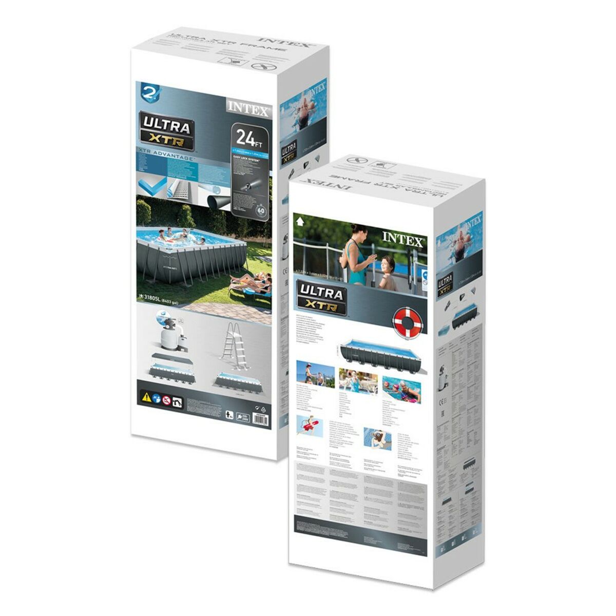 flyttbar pool Intex 732 x 132 x 366 cm - 6