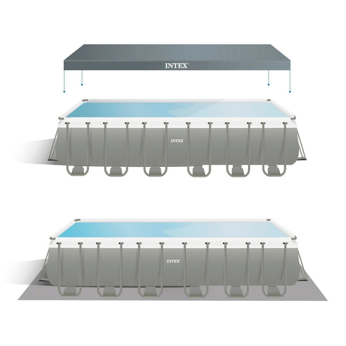 flyttbar pool Intex 732 x 132 x 366 cm - 5