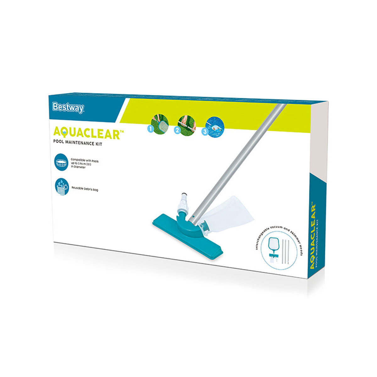 Bestway Pool Underhållsset Stav 167 cm Trädgård 58013 - 3