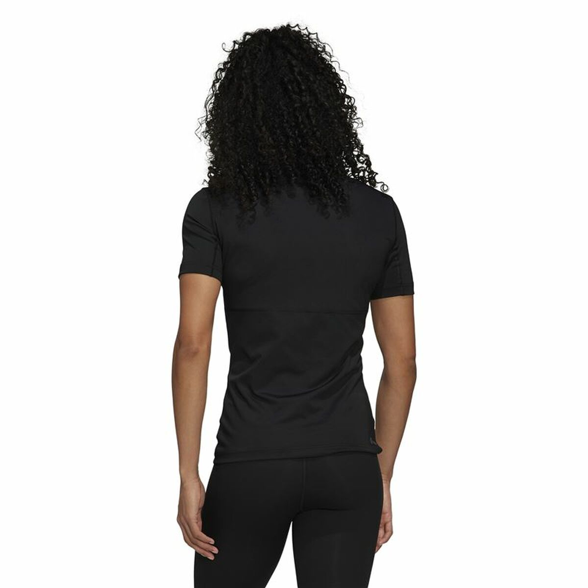 T-shirt med kortärm Dam Adidas Techfit Svart - 3
