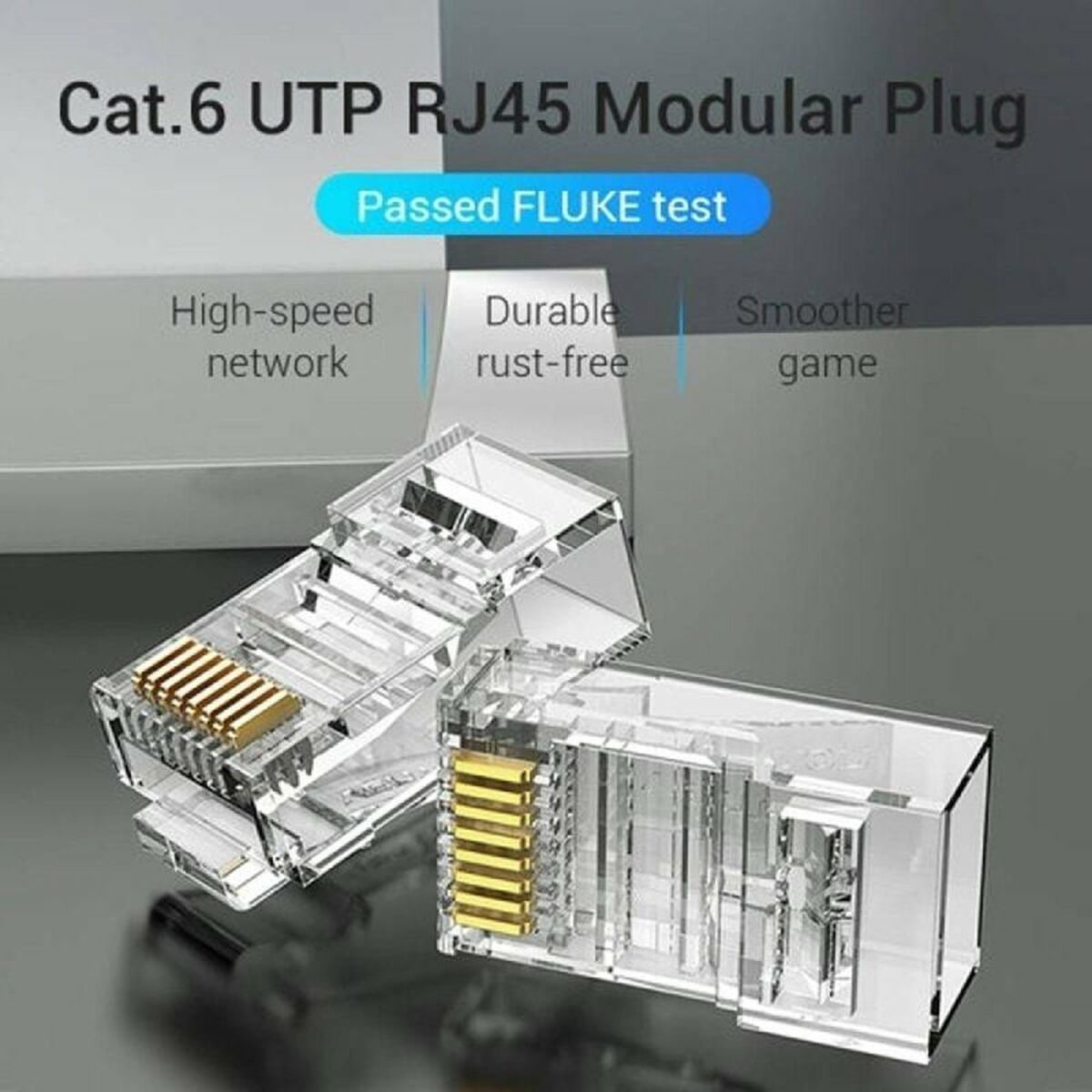 Koppling RJ45 Vention IDDR0-100 Transparent - 2