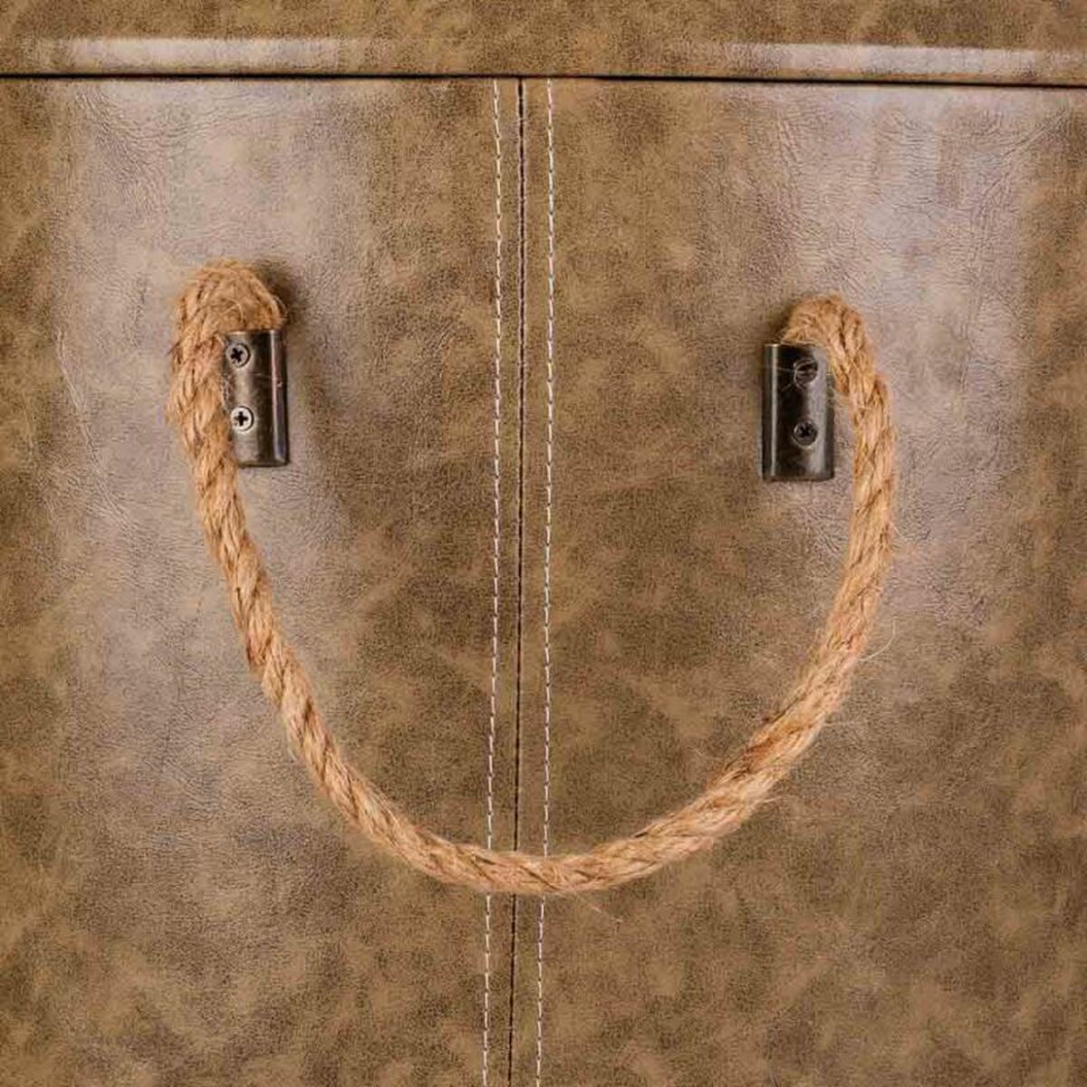 Sittpall Alexandra House Living Grå Polyuretan Trä MDF 40 x 42 x 40 cm - 5