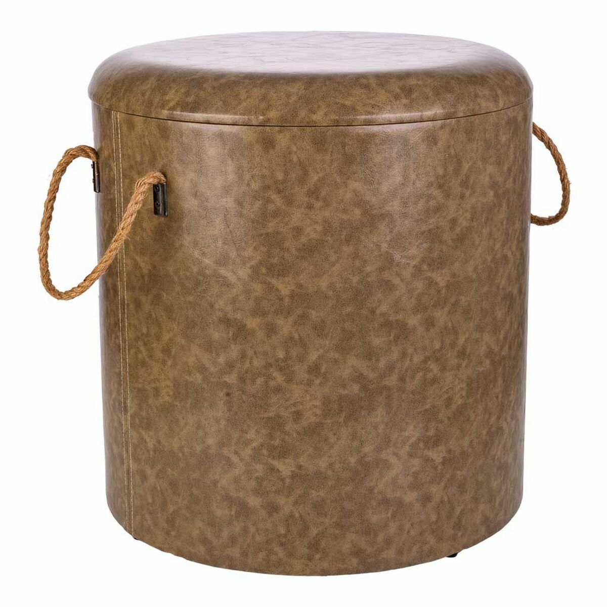 Sittpall Alexandra House Living Grå Polyuretan Trä MDF 40 x 42 x 40 cm