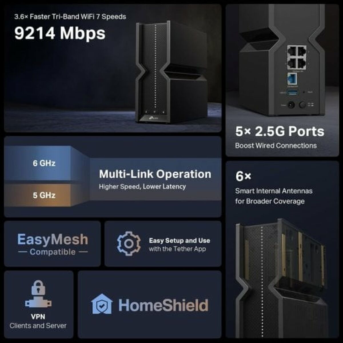 Router TP-Link Archer BE550 - 7
