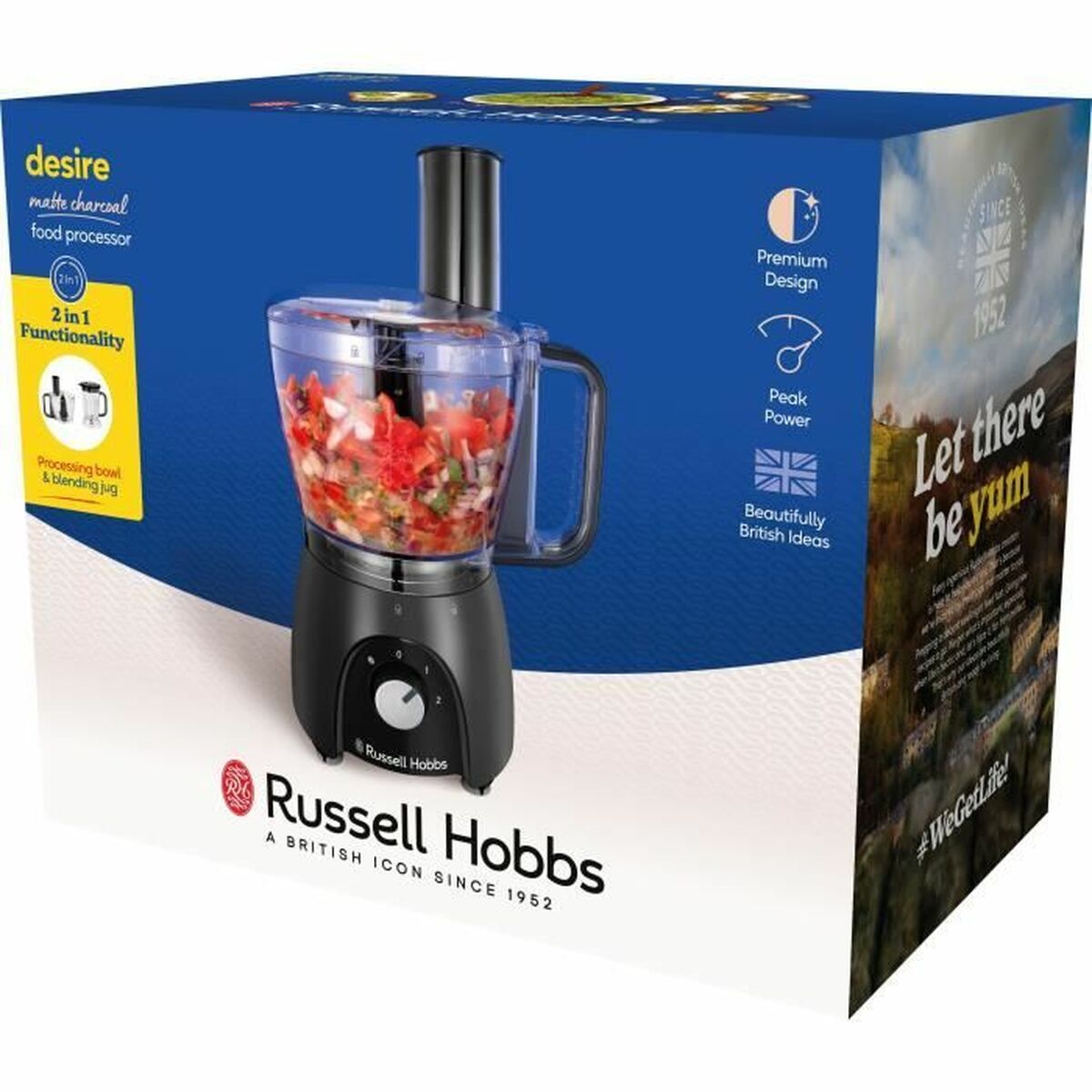 Köksrobot Russell Hobbs Desire Matte Charcoal Svart 600 W - 3